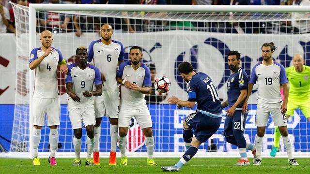 D'une mine en pleine lucarne, Lionel Messi est devenu le meilleur buteur de l'Argentine D'une mine en pleine lucarne, Lionel Messi est devenu le meilleur buteur de l'Argentine