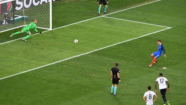 Après la main de Schweini, Griezmann n’a pas tremblé sur penalty : l’ouverture du score des Bleus
