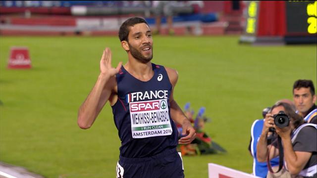 Mahiedine Mekhissi wins 3000m steeplechase Mahiedine Mekhissi wins 3000m steeplechase
