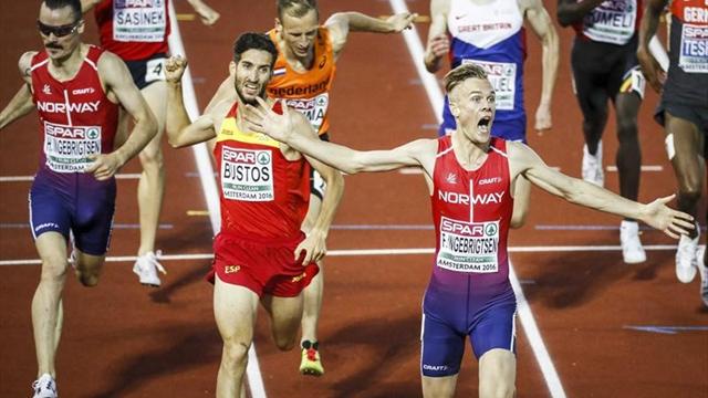 Europeos de Amsterdam 2016: David Bustos, plata en 1.500 metros