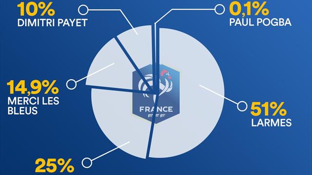 0,1% de Pogba pour les Bleus, 25% de Ronaldo manager pour le Portugal : 13 équipes déchiffrées