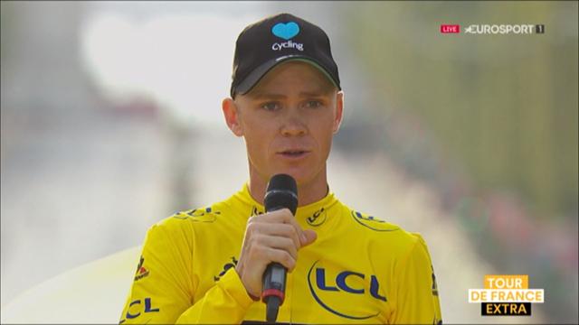 Froome dedicates win to son, pays tribute to Nice victims Froome dedicates win to son, pays tribute to Nice victims