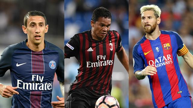 Avec Di Maria, Messi et Bacca, c’est l’assurance tous risques