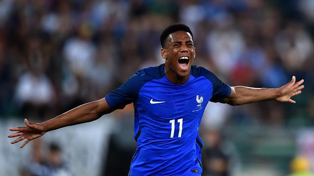Martial a ouvert son compteur, Giroud a encore marqué : tous les buts d’Italie-France