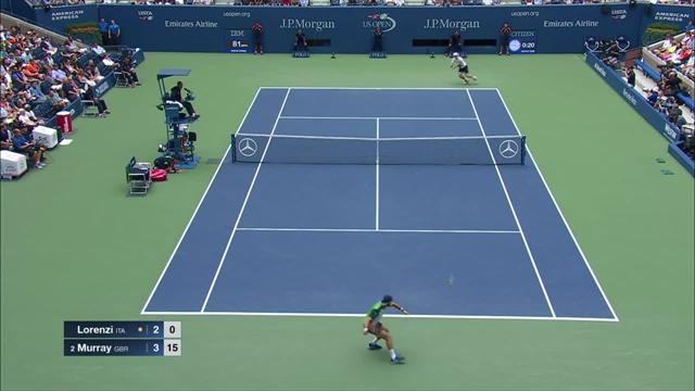 Défense, attaque, filet, fond de court… Murray a tout fait sur cet échange de 28 coups