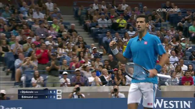 Une amortie, un lob millimétré et une amortie cachée, Djokovic a dégoûté Edmund