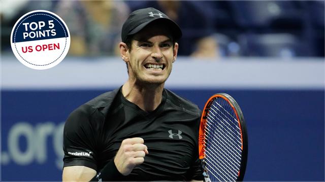 Le Top 5 des points de lundi : Murray roi de la volée, Pliskova reine de la demi-volée