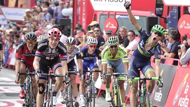 Cort Nielsen s'offre le sprint, Quintana attend le chrono