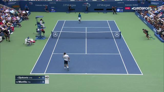 Mené 5-0, Monfils s’est réveillé trop tard : Les temps forts du 1er set