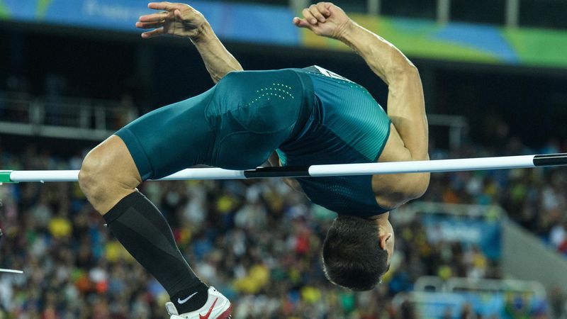 O brasileiro Flavio Reitz nos saltando Jogos Paraolímpicos Rio 2016