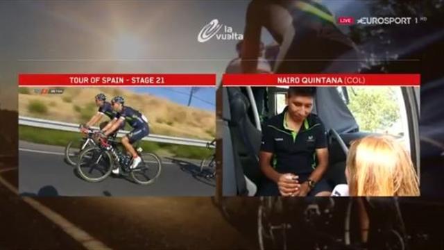 La Vuelta 2016: Entrevista a Nairo Quintana antes de coronarse en Madrid La Vuelta 2016: Entrevista a Nairo Quintana antes de coronarse en Madrid