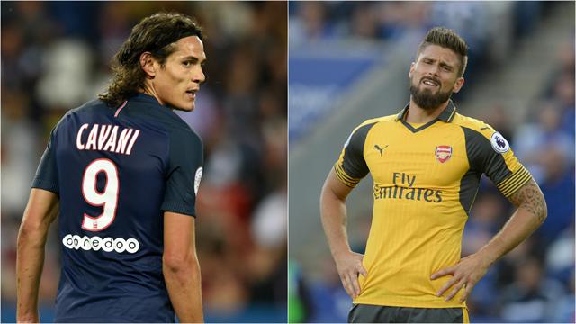 Cavani et Giroud, ces buteurs mal aimés