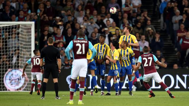 Dimitri Payet breaks Accrington hearts with last-gasp winner for West Ham