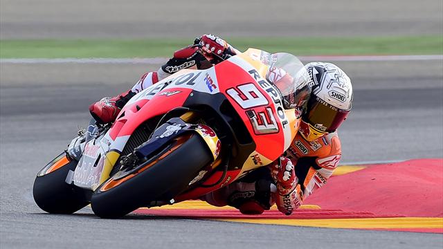 Libres 1 : Marquez devant Rossi