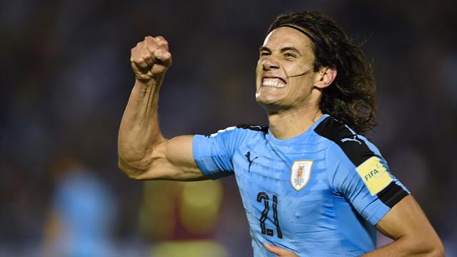 Avec un Cavani encore double buteur, l'Uruguay enchaîne