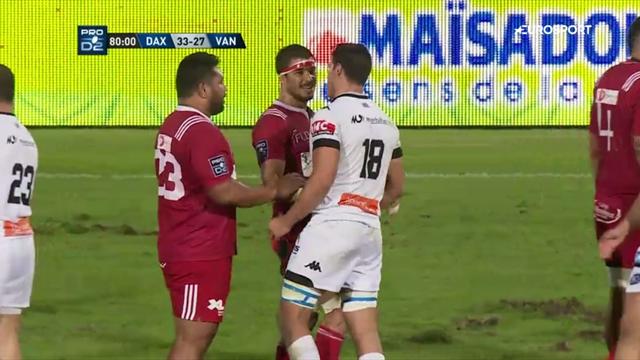 Le résumé de Dax - Vannes en vidéo