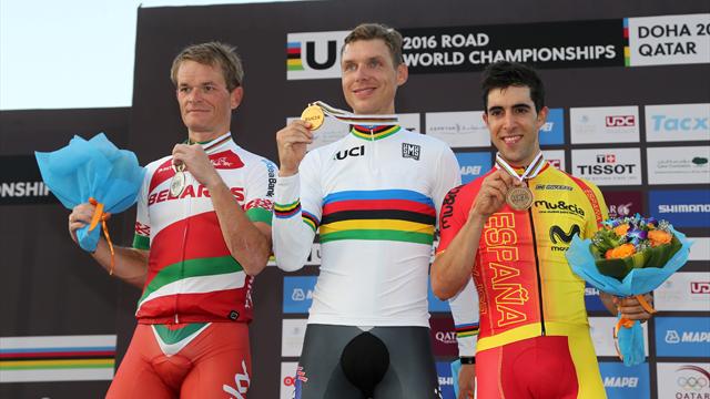 Champion du monde du chrono pour la 4e fois, Martin égale Cancellara