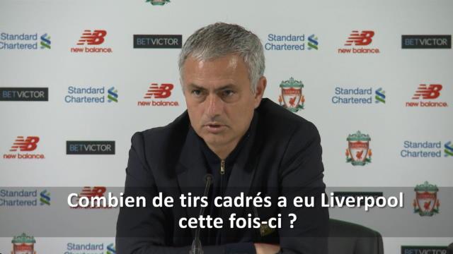 Mourinho : "C'est Liverpool que vous devez critiquer, pas nous" Mourinho : "C'est Liverpool que vous devez critiquer, pas nous"