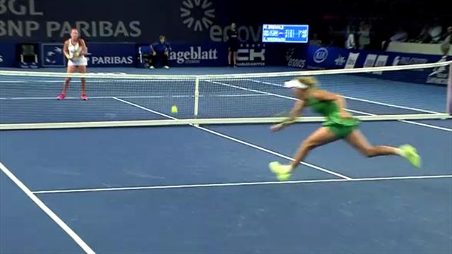 WTA Luxemburg: Wozniacki reißt Fans von den Sitzen WTA Luxemburg: Wozniacki reißt Fans von den Sitzen