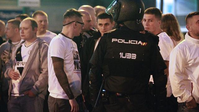 Nueve de los 13 ultras polacos detenidos en Madrid, ante el juez