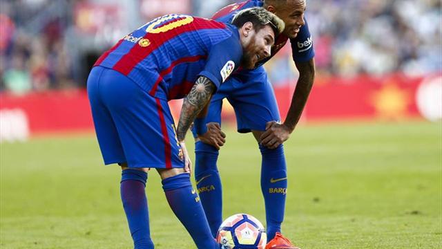 Messi y Umtiti, titulares en el Barcelona; Kun Agüero, suplente en el City