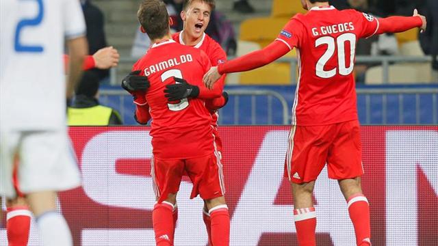0-2. La pegada del Benfica frena el ímpetu del Dinamo