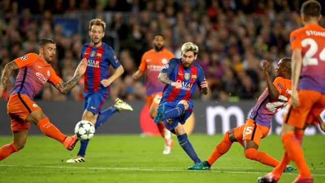 Lionel Messi hits hat-trick as Manchester City are well-beaten at Barcelona