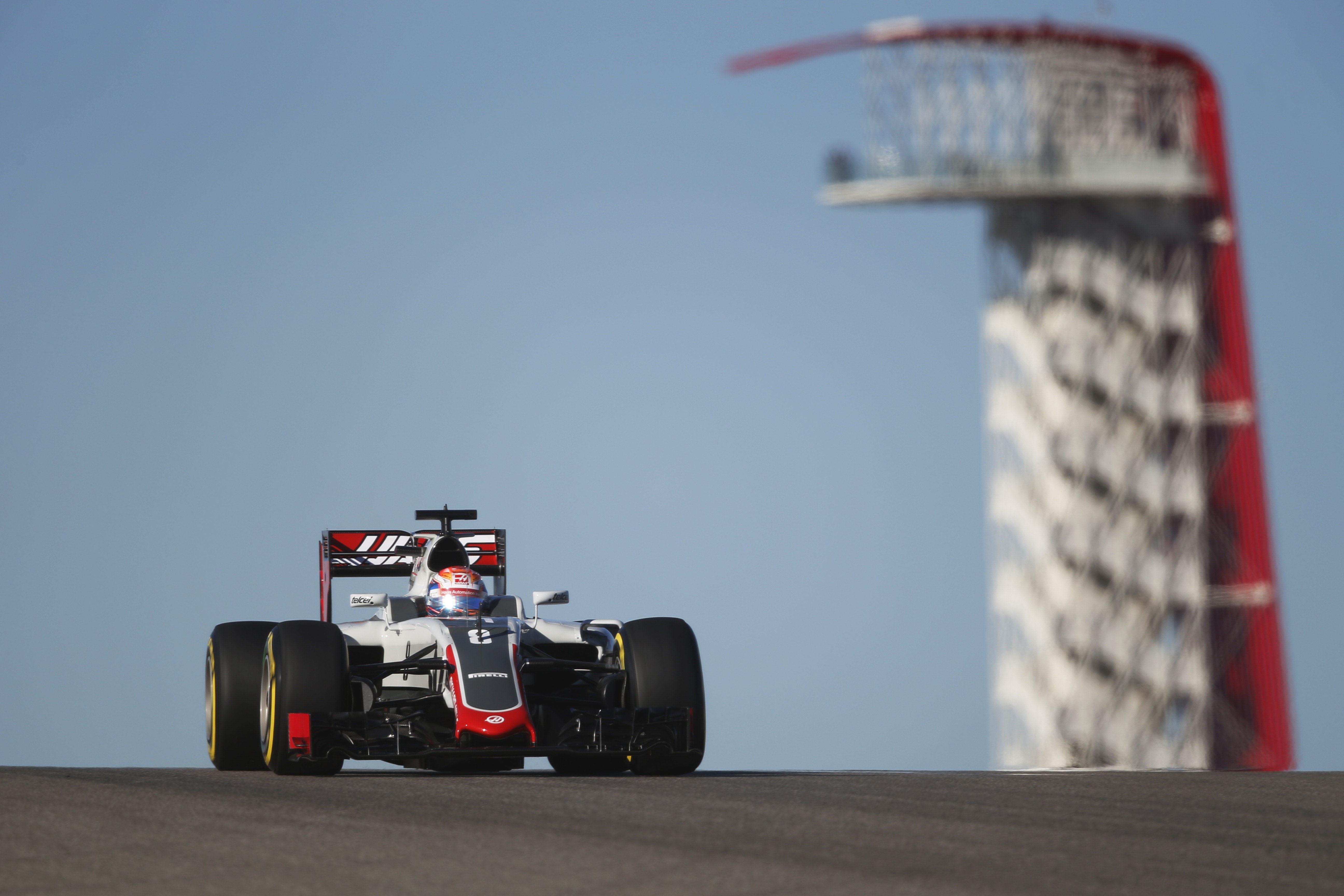 Romain Grosjean (Haas) au Grand Prix des Etats-Unis d'Amérique 2016