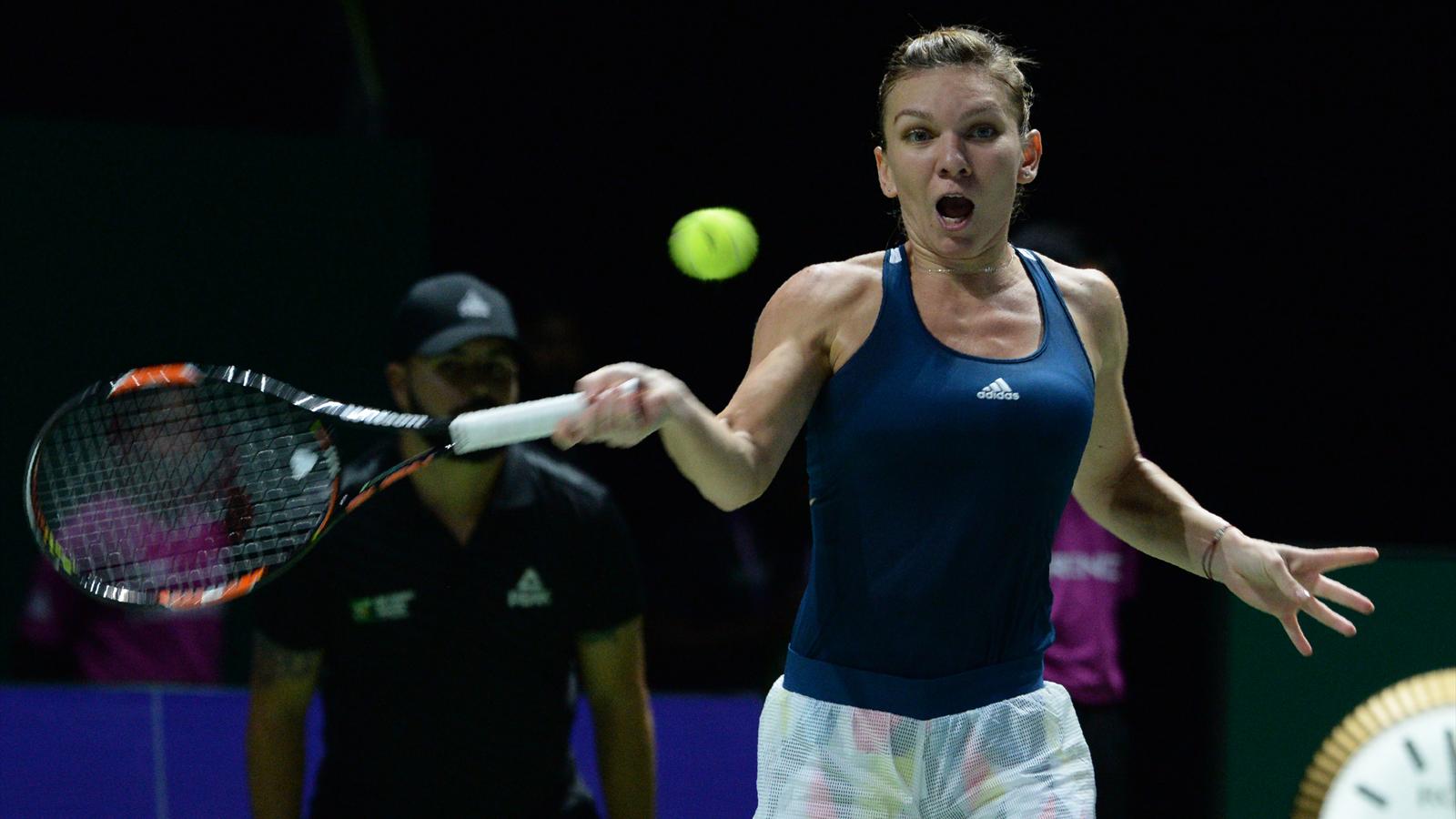 WTAFinale Simona Halep startet mit Sieg gegen Madison Keys WTA