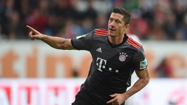 Two-goal Lewandowski gives Bayern repeat win over Augsburg