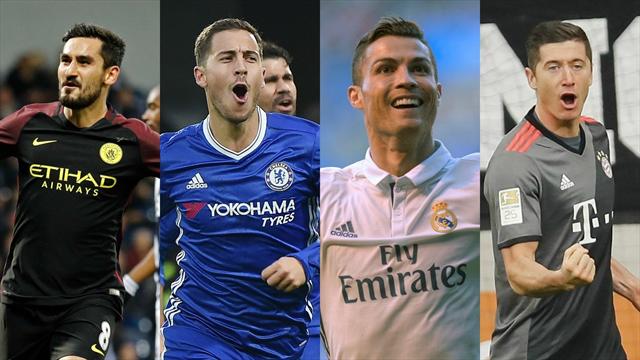 Avec Gündogan, Hazard, Ronaldo, Lewandowski, l’équipe du week-end a des allures de Dream Team