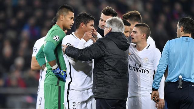 Touché, Thiago Silva a cédé sa place à la mi-temps