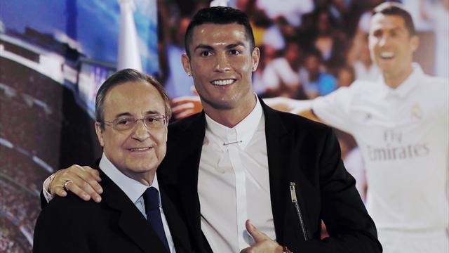 Florentino tranquiliza al madridismo: "No contemplo que Cristiano pueda salir en este momento"