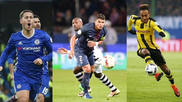 Thiago Silva, Hazard, Aubameyang : l’équipe du week-end ne manque pas de tauliers