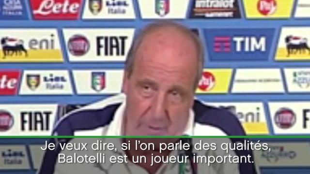 Ventura admet que Balotelli « est bon depuis deux mois » mais « d’autres aspects » le font douter