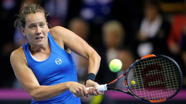 Strycova takes final to decisive doubles match with win over Cornet