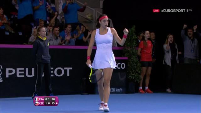 Strycova misses sitter at net as Czechs lose incredible point Strycova misses sitter at net as Czechs lose incredible point