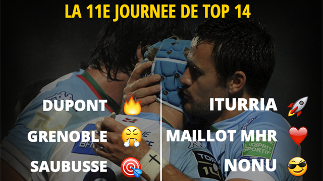 La 11e journée de Top 14 en émojis