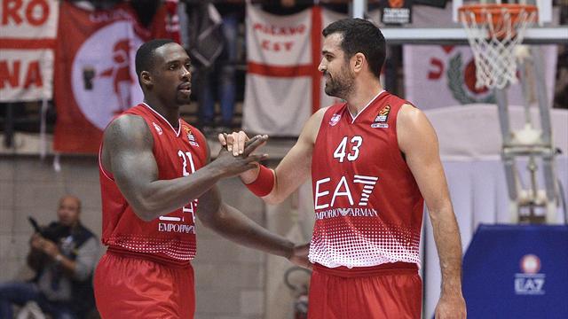 E' un'Olimpia da urlo: contro il Baskonia di Bargnani arriva la 4a vittoria