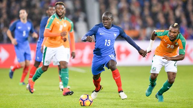 Les notes des Bleus : Kanté, seul au milieu du désert