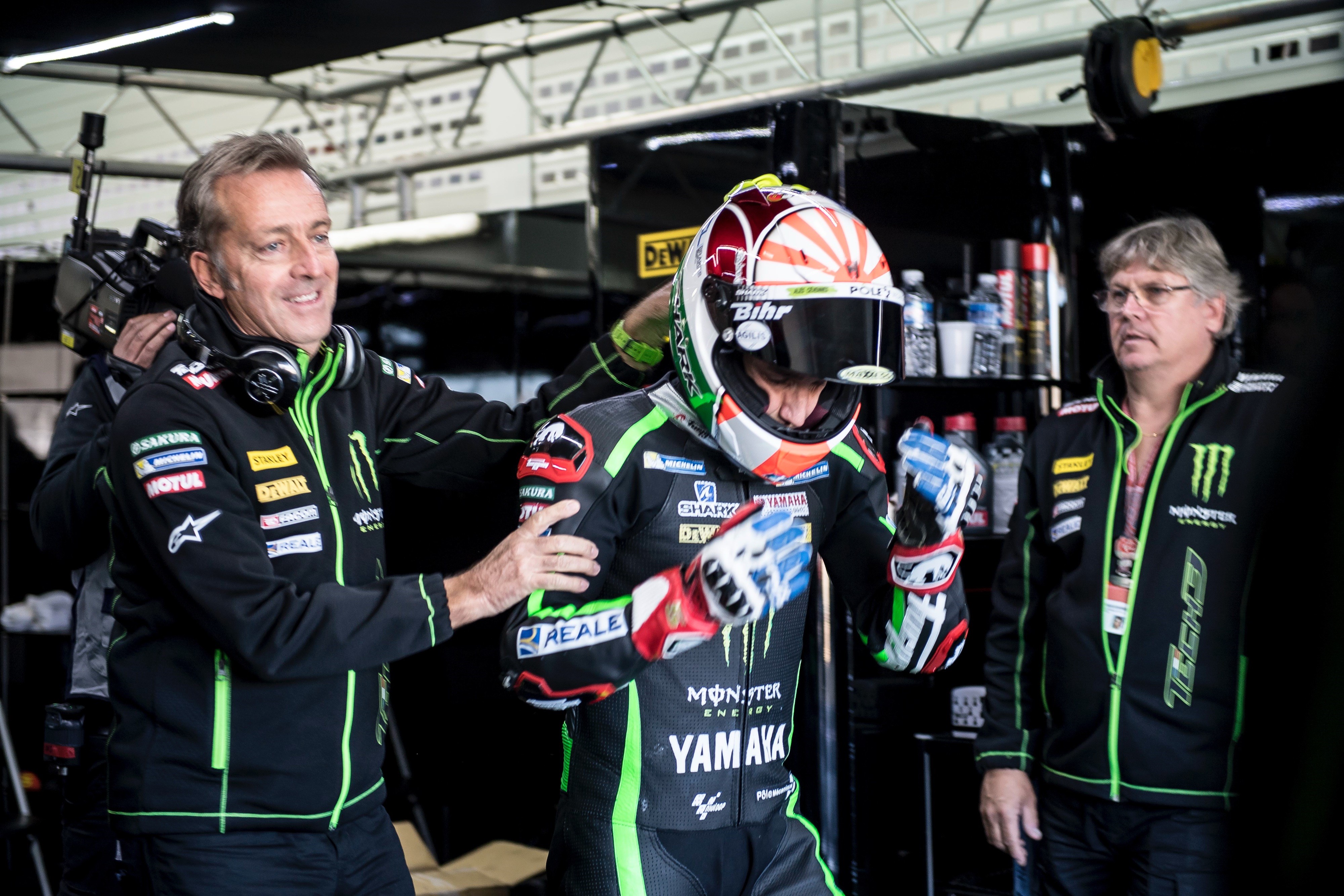 Hervé Poncharal, Johann Zarco (Yamaha Tech3) - Tests Cheste 2016