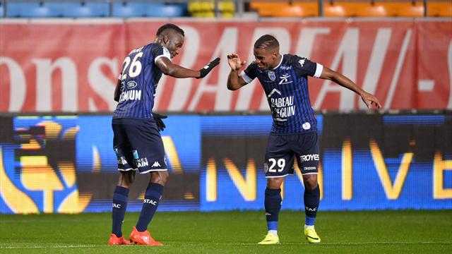 Troyes s’asseoit temporairement sur le trône de L2, Auxerre lanterne rouge