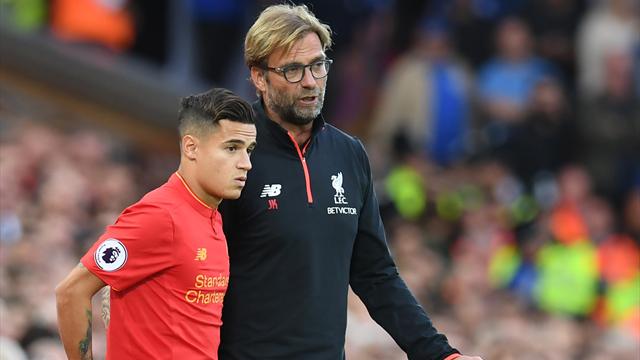Coutinho out for at least five weeks with ankle injury