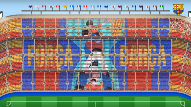 Découvrez le tifo inédit du Camp Nou pour le Clasico