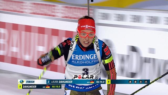 Highlights: Dahlmeier gewinnt in Östersund Highlights: Dahlmeier gewinnt in Östersund