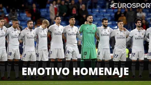 Emotivo minuto de silencio y homenaje del Real Madrid al Chapecoense