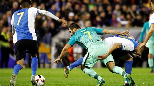 1-1. El Barcelona no pasa del empate ante un aguerrido Hércules