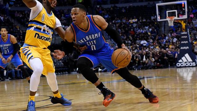 126-115. Westbrook logra cuarto triple-doble seguido en triunfo de Thunder