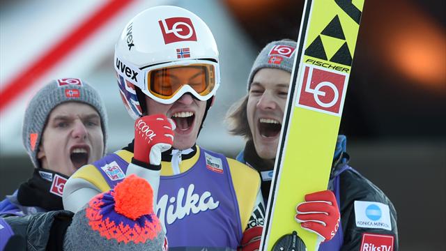 Garmisch-Partenkirchen: El noruego Daniel Andre Tande es el rey de año nuevo