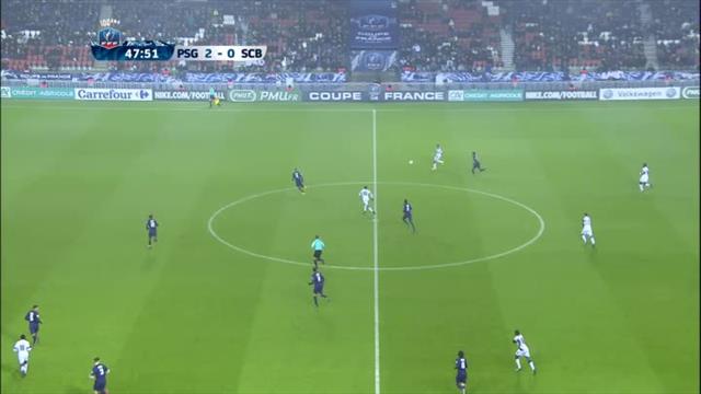 Un ballon gagné sur la ligne médiane, un raid et un tir précis : Nkunku a signé le 3-0